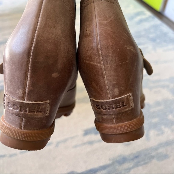 SOREL Joan Of Arctic Wedge II Boot Size 8.5 EUC Tan - Picture 7 of 10